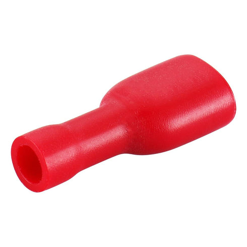 Baomain 0.187" Red Female Insulated Spade Wire Connector Electrical Crimp Terminal 22-16 AWG 4.8 x 0.5mm (200PCS)