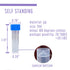 36 Piece Small 5ml Graduated Vials with Storage Box Rack, Leakproof Liquid Sample Vial Holder Container