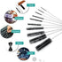 10 DECORA Pieces Nylon Cleaning Bottle Brush Pipe Cleaning Brushes Tube Brushes Tube Bottle Straw Washing Cleaner