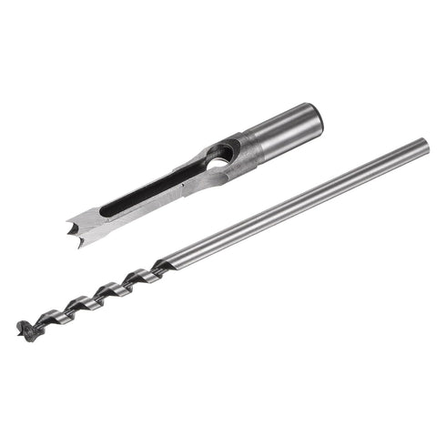 uxcell Square Hole Drill Bit, 7/16" High-Carbon Steel Hollow Chisel Mortise Power Tool for Woodworking
