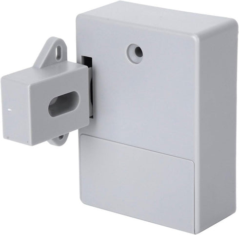 DouWen MO 125KHz Closet Smart RFID Cabinet Lock, Electronic Keyless Drawer Lock with Card Access, No Drill Installation