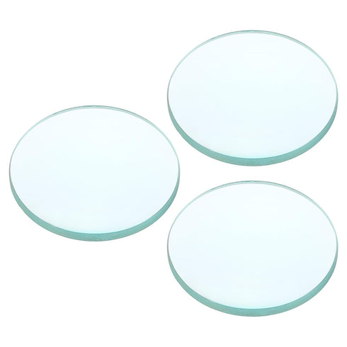 PATIKIL 4" (100mm) Focal Length Double Convex Lens, 3 Pack 50mm Diameter for Physics Experiment, Clear