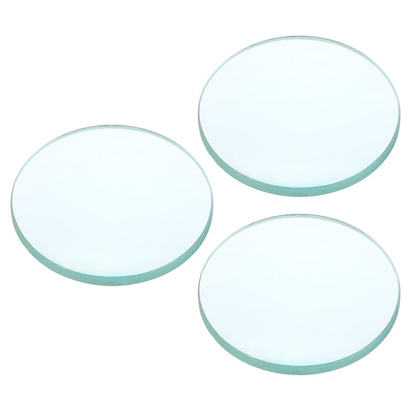 PATIKIL 4" (100mm) Focal Length Double Convex Lens, 3 Pack 50mm Diameter for Physics Experiment, Clear