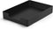 Letter Tray Desk Organizer, Heavy-Duty Plastic Paper Tray, Sturdy Single-Tier Stackable File Storage (1, Black)
