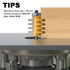 Professional Finger Joint Router Bit, 1/4" Shank Reversible Glue Joint Bit for Woodworking and DIY Projects