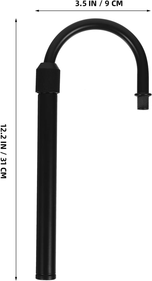 5 12.20X3.54X3.74In ABOOFAN Pcs Adjustable Curved Lamp Stems Iron Lamp Making Accessory for DIY Table Repair