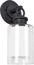 Design House 589010-BLK Hansen Modern Contemporary 1-Light Indoor/Outdoor Dimmable Wall Light with