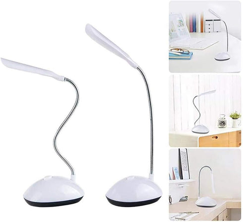 360 Battery Powered LED Desk Lamp Degree Rotation Reading Table Night Light