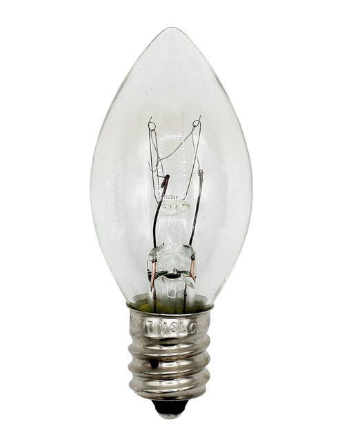 Replacement Clip in Lamp Cord for Christmas Village House, Includes Clear Light Bulb, Single Light