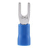 Baomain SV 2-3.5 Spade Terminal Vinyl Insulated, Single Crimp 1.5-2.5 mm², 16-14 Wire Size, Blue (100PCS)