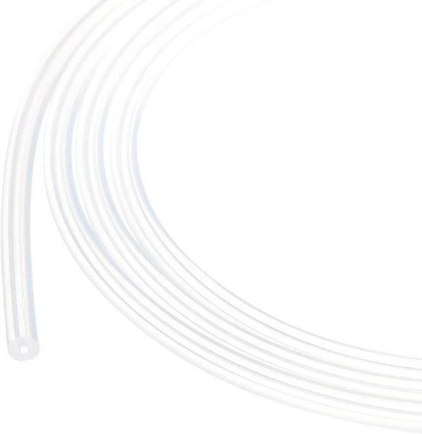 10ft Clear Silicone Tubing 1mm(0.04") ID x 4mm(0.16") OD, Industrial Plastic Hoses for Pump Siphoning Irrigation