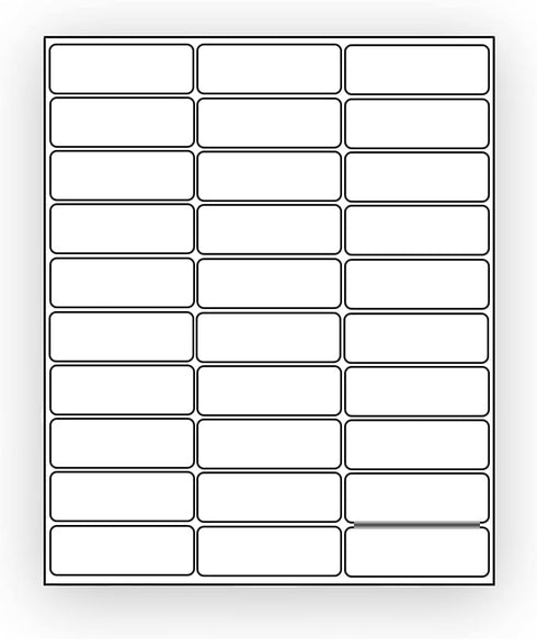 EcoSwift 150 2 5/8 1 inches 2.625 1 Shipping Labels x Mailing Address Inventory Blank White Self Adhesive for Laser