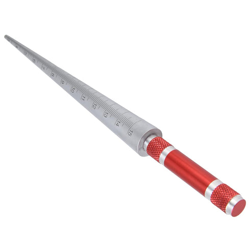 3-15mm Thread Stainless Steel Aperture Gauge, Inner Diameter Conical Ruler Measurement Tool for Plastic Pipes