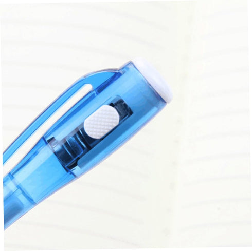 Ciieeo 10pcs Black Pens - Ballpoint Fountain Pen Ink Black Gel Pens with Flashlight, Ballpoint Pens with Light