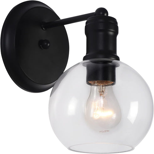 Chloe Lighting OXA Transitional 1 Light Matt Black Indoor Wall Sconce 6" Wide