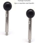 NGe 2pcs Machine Tool Handle with Ball Knob, Threaded Revolving Handle for Machine Tool Accessory