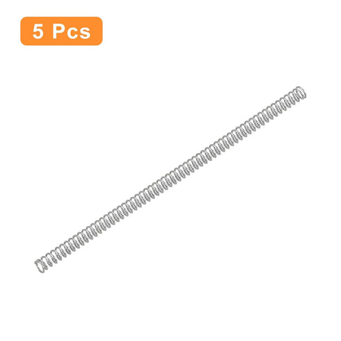 uxcell 5Pcs Compression Spring, Wire Diameter 0.012", 304 Stainless Steel Coil Mechanical Spring, Silver