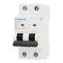 Baomain 25A AC Miniature Circuit Breaker, 400V 50Hz 6000A 2 Pole C65 MCB DIN Rail Mounting, MBM6C