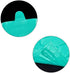 T Shirt Bags Plastic Grocery Bags with Handles in Bulk for Shopping and Restaurant, 12 x 20 Inch (Lake Blue, 50 Pcs)