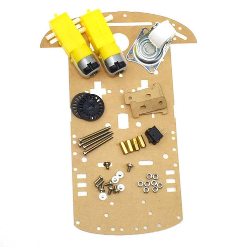 Reland Sung 2WD New Motor Smart Robot Car Chassis Kit Speed Encoder Battery Box Tracking Obstacle Avoidance Intelligent