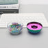 Rainbow Paper Clips Holder - Medium Holographic Paper Clip Dispensers, 100pcs 28mm Colorful Paperclips for Desk