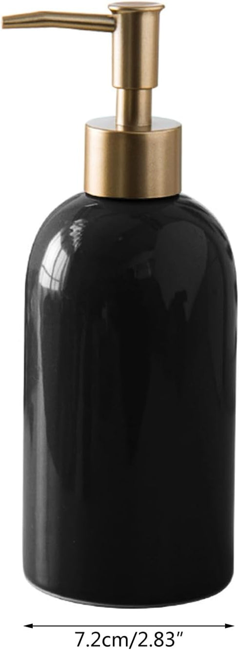 LEIQI Ceramic Hand Sanitizers Dispenser Bottle Gel Liquid Soap Dispenser Bottles for Bathroom Kitchen Modern Type