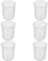 Othmro Measuring Cup, 300ml PP Plastic Graduated Beaker, Transparent, 10pcs