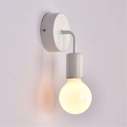 Senmubery Country Antique Iron Simple Wall lamp American Restaurant Bar Corridor Aisle Wall Sucker Wall lamp