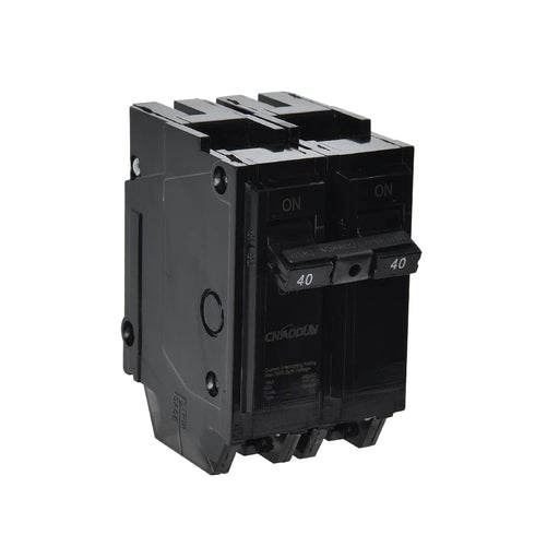 CNAODUN 40 Amp Breaker, 2 Pole Circuit Breaker 120/240VAC, 10KA Plug-in Mount