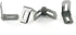 E-outstanding 20pcs 90 40pcs M4x16mm Degrees L Shape Metal Corner Bracket White with Plastic Cover and Screws Hardware