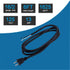 16AWG Replacement Power Cord 2 Prong Pigtail 2 Wire 16 Gauge Polarized Plug Extension Cord 13A 125V 1625W 110V AC Power Supply Cord SJT 6FT Open End Repair Old Cord Replace 16 AWG Black