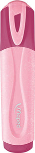 Maped Fluo Peps Pastel Glitter Highlighters, Pack of 12, Innovative Dual-Beveled Tip, Enhanced Visibility