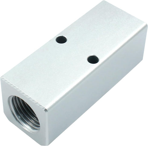 2 Way Pneumatic Manifold Air Distribution Block, G1/2 Supply Port, G1/4-Inch Output Port
