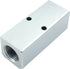2 Way Pneumatic Manifold Air Distribution Block, G1/2 Supply Port, G1/4-Inch Output Port