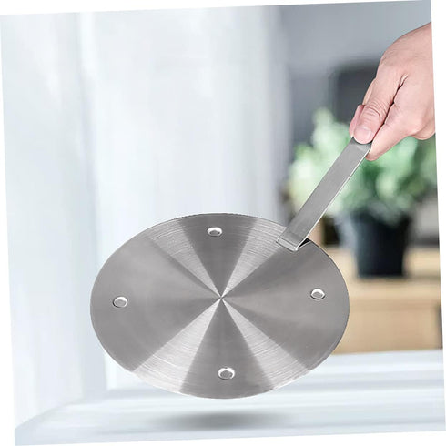 1Pc Cabilock Stainless Steel Heat Induction Cooker Thermal Guide Plate Easy to Clean Cookware Protection for Food