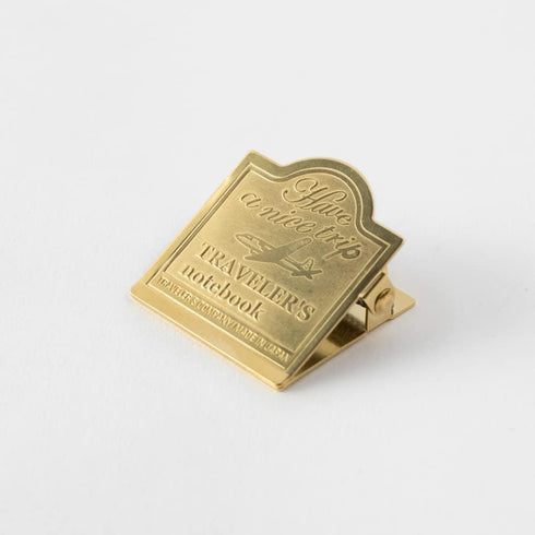 DESIGNPHIL Traveler's Notebook, Brass Clip, Airplane Pattern, 43090006