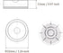 4pcs Small Circular Bubble Spirit Levels, Mini Round RV Leveling Tools for Travel Trailer, White