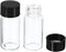 PATIKIL 10 Pack 10mL Clear Round Glass Storage Bottles, Plastic Screw Cap for Lab Home