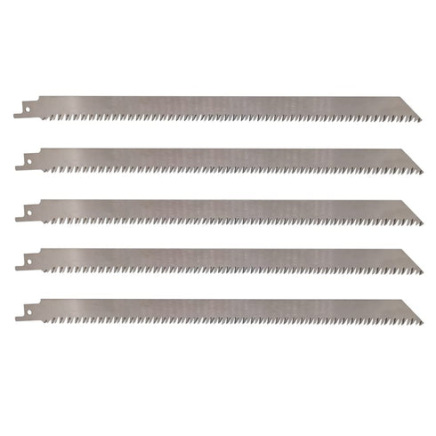 Stainless Steel Reciprocating Saw Blades for Meat, 12 Inch 8TPI Unpainted Reciprocating