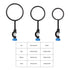 StonyLab Support Retort Ring Set, 3 Pieces Iron Lab Support Ring with Boss Head in Diameter 60mm 80mm 100mm for Laboratory Experiment, Sturdy Corrosion Resistant