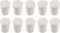 10 Pcs 2# White Solid Rubber Stoppers Tapered Lab Plugs, Dia. 20mm x Dia. 15mm - Height 26mm