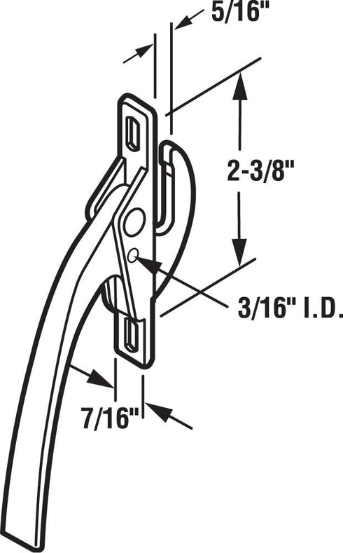 Prime-Line H 3540 Bronze Casement Window Locking Handle (Single Pack) by PRIME-LINE