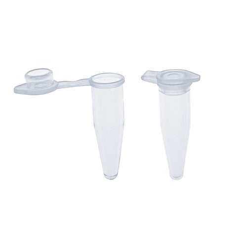 MUHWA 1000pcs PCR Tube with Flat Cap, 0.2 ml Microcentrifuge Tube for PCR Reaction