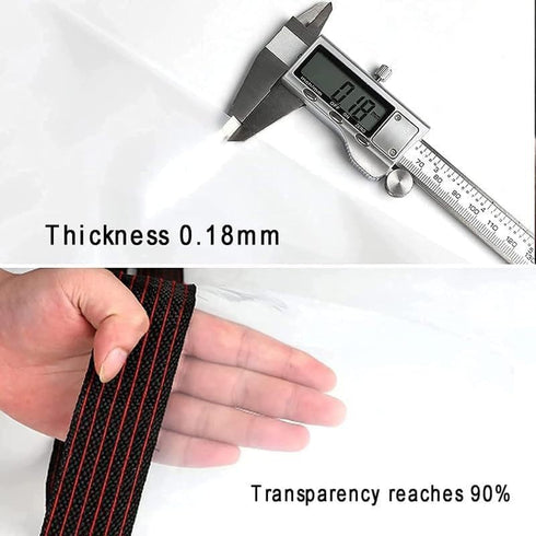 generic Tarp4x20 Grommets Clear Waterproof Cover FT Multipurpose Foldable Clear Tarps Snowproof Plastic PVC Tarp