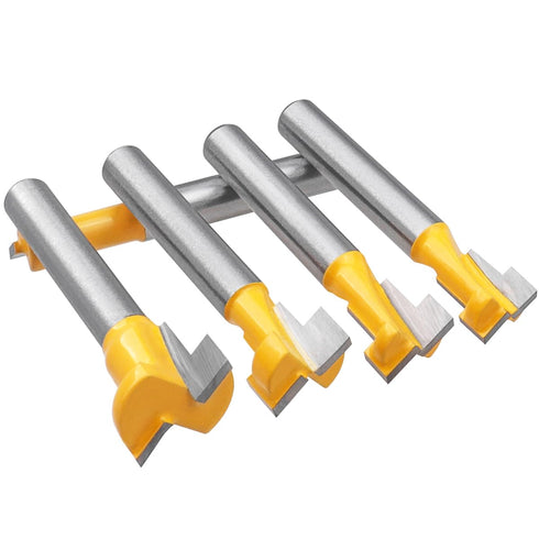 5 Set, 1/4" Set 5/16", 3/8", 1/2", 7/16", 5/8" Wolfride Pcs T-Slot Router Bit Shank Keyhole Router Bits T-Track