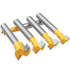 5 Set, 1/4" Set 5/16", 3/8", 1/2", 7/16", 5/8" Wolfride Pcs T-Slot Router Bit Shank Keyhole Router Bits T-Track