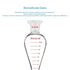 stonylab Graduated Separatory Funnel, 60 ml Heavy Wall Pear-Shaped Borosilicate Glass with PTFE Stopcock