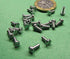 K-mac M2.5 .45 mm 6 mm 300 Zinc Plated Steel Cheese Head Slotted Machine Screws, Fully Threaded, x Thread Size x