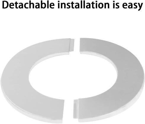 SAFYY Stainless Steel Wall Split Flange, Self Adhesive Round Escutcheon Plate Cover for Various Pipes