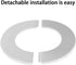 SAFYY Stainless Steel Wall Split Flange, Self Adhesive Round Escutcheon Plate Cover for Various Pipes